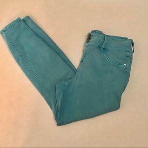 Teal torrid jeggings size 18 skinny jeans